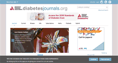 Desktop Screenshot of diabetesjournals.org