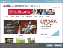 Tablet Screenshot of diabetesjournals.org