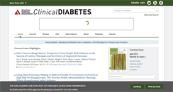 Desktop Screenshot of clinical.diabetesjournals.org